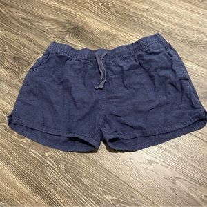 Patagonia hemp and organic cotton blend navy shorts, size M